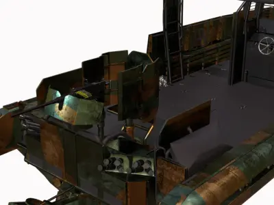 barco patrulha  Low-poly 3D model