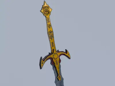 Sword of the Ruined King Low-poly 3D model