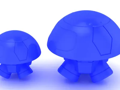 Stylized Sci Fi Mech Droids 3D print model