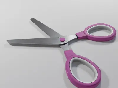 Scissors Kid Low-poly 3D model