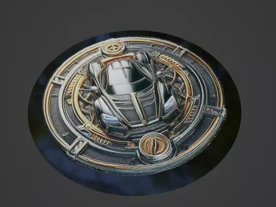 Car Pendant Medallion 3D print model 79