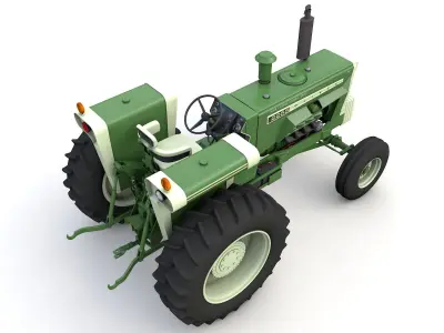 Oliver 2255 2WD Tractor 1972 3D model