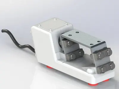 Vibrador-VIBROMAQ-AT-0 swivel clamping device 3D model