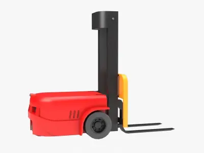 Robot Forklift Low-poly 3D model