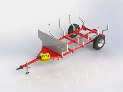 WG 6003 - Trailer for wood 3D model