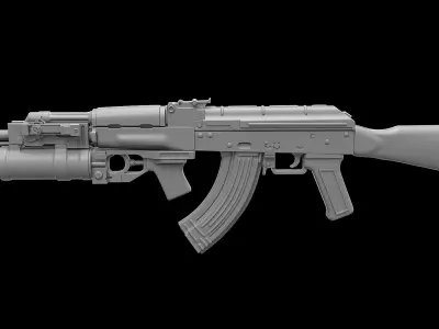 Ak 74 Rifle GP 25 3D model