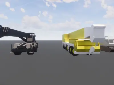 20 Models Cranes Revit Family 2015 3D model