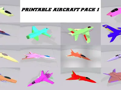 Aircraft Pack 1 3D print model