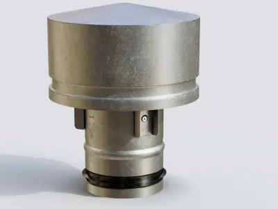 Roof Vent 01 Low-poly 3D model