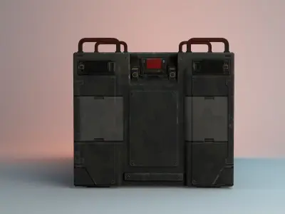 Ammo Military Container Low-poly 3D model