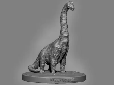 Brachiosaure statue of dinosaur 3D print model
