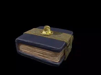 FalconBook book of dead Low-poly 3D model