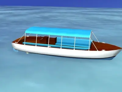 Tour Boat 3D model
