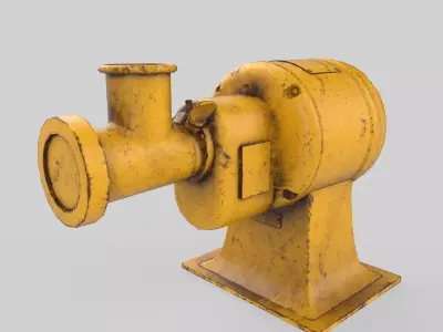 meat grinder Low-poly 3D model