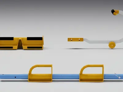 Steep Assist Device Low-poly 3D model