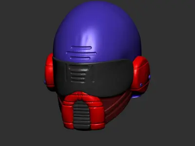helmet high poly sculpt 3d printable  3D model
