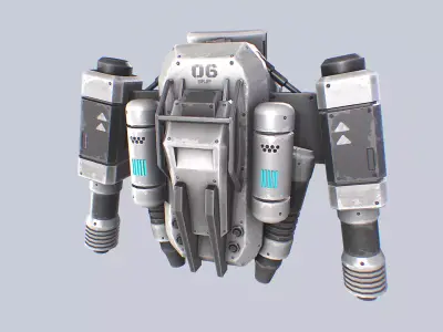 Scifi Jetpack Low-poly 3D model by Anima-Z from CGTrader