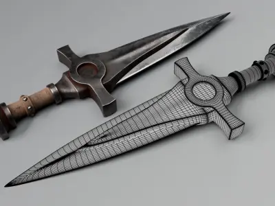 Dagger 3D model 3D model
