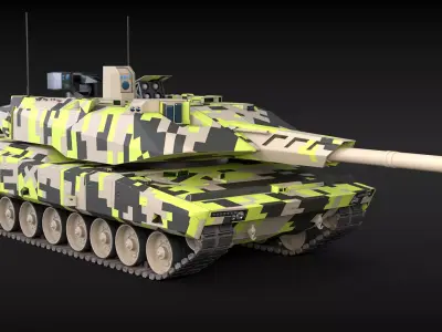 KF-51 Panther German Main Battle Tank 3D model