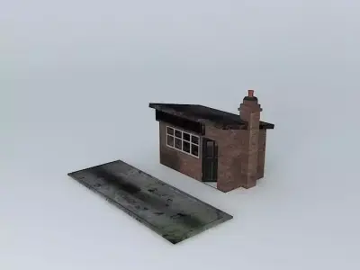 Eco Rail Track Coal Office Dummy Old Steam Days Free 3D model