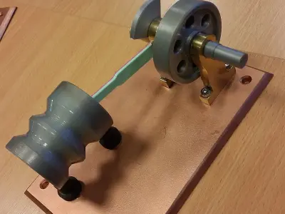 Training model 3D print - assembly and threads 3D print model