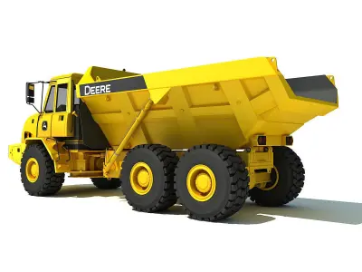 Set of 2 Deere Trucks 3D model