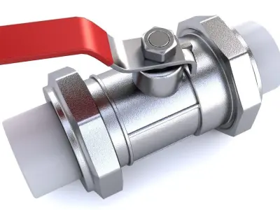 Ball Valve 3D model from CGTrader