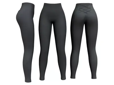 Yoga Pants Low-poly 3D model