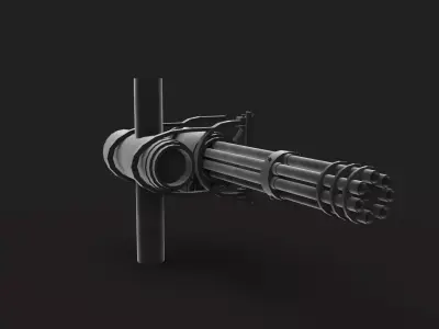 Machine Gun 3D model 14