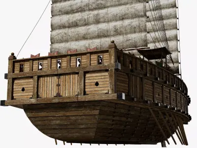 Korean Warship Panokseon 3D model