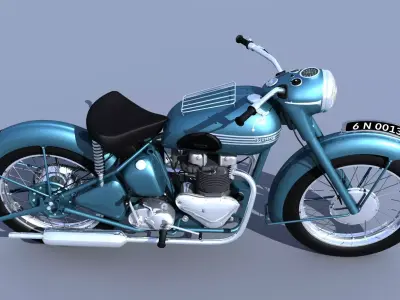 1960 Triumph Thunderbird 3D model
