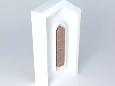 Front column CR. Free 3D model