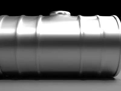 Steel Water Tank 4 3D model