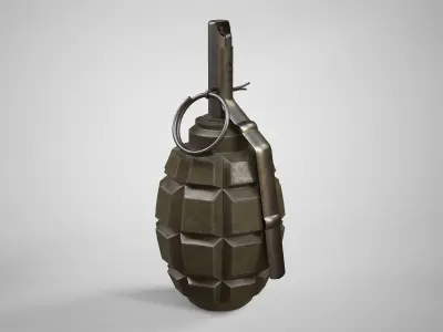 F1 Hand Grenade AAA Game Ready Low-poly 3D model