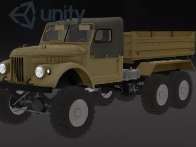 jeep 3d model for unity  Low-poly 3D model