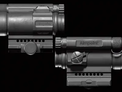 CompM4 Low-poly 3D model