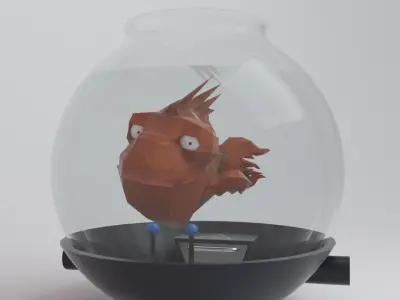 Mechanical fish 3D model