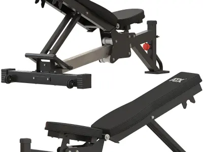 Home Gym ATX  Smith Cable Rack Weight Stack 3D model