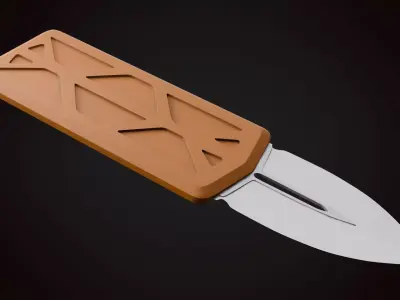 Knife 2 C Low-poly 3D model