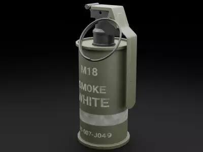 Game Ready Smoke Grenade Low-poly 3D model