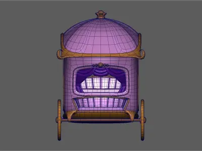 stylised Queens Wagon 3D model