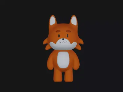 Miniature fox Free 3D model