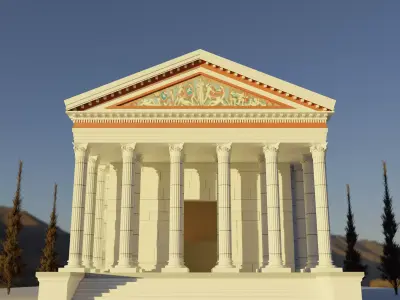 Ancient Temple 3D model purchase