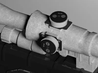 VSS VINTOREZ  sniper rifle  Low-poly 3D model