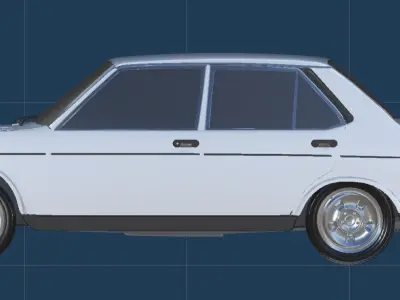 Free Old Car Model Free 3D model