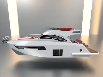 Yacht Boat 3D model