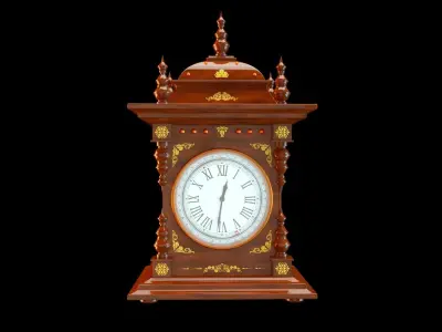 European craft clock-C4Dmodel 3D model