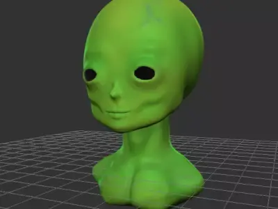 Bizarre Alien Sculpt 3D model
