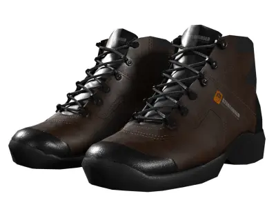 Safety Boots Low Poly Low-poly 3D model