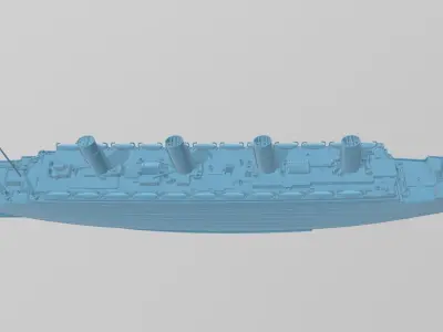 White star Line RMS Olympic - Titanic s sister scale model 3D print model